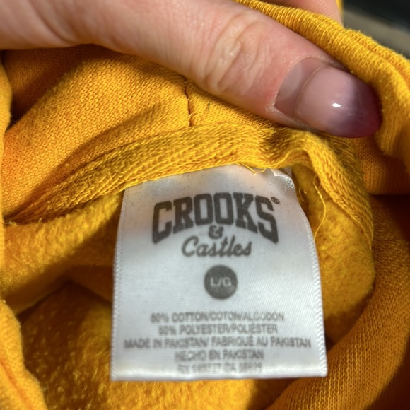 CROOKS ANS CASTLES crop hoodie - Picture 2 of 2